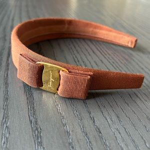 Authentic Feragamo Headband in Light Brown!